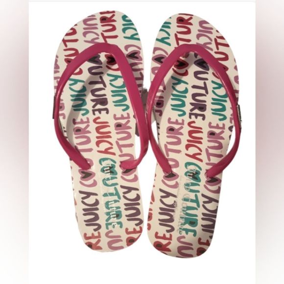 JUICY COUTUREWomen's Zamia Flip Flops Size 6M - Picture 3 of 4